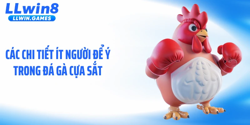 Đá Gà Cựa Sắt: Sự Thật Sau Những Cú Đá Chớp Nhoáng Các chi tiết ít người để ý trong đá gà cựa sắt